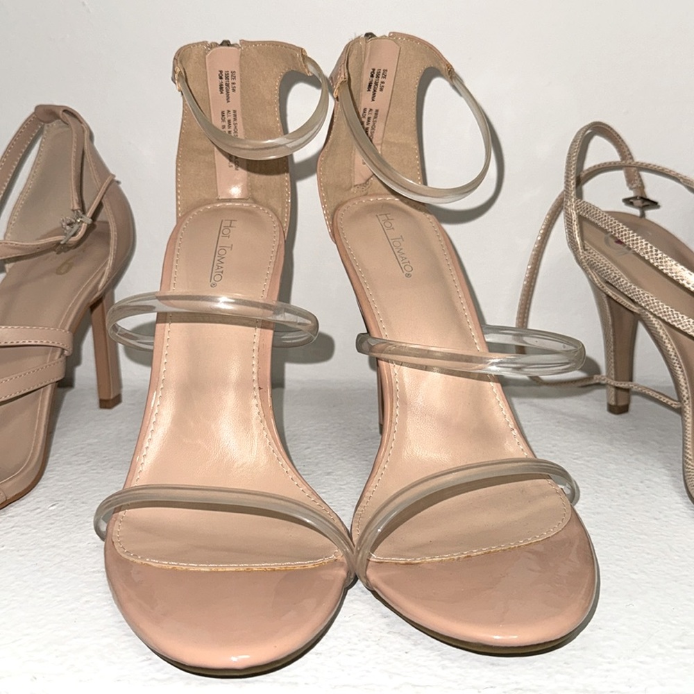 Nude Hot Tomato Dressy Heels 9.5w